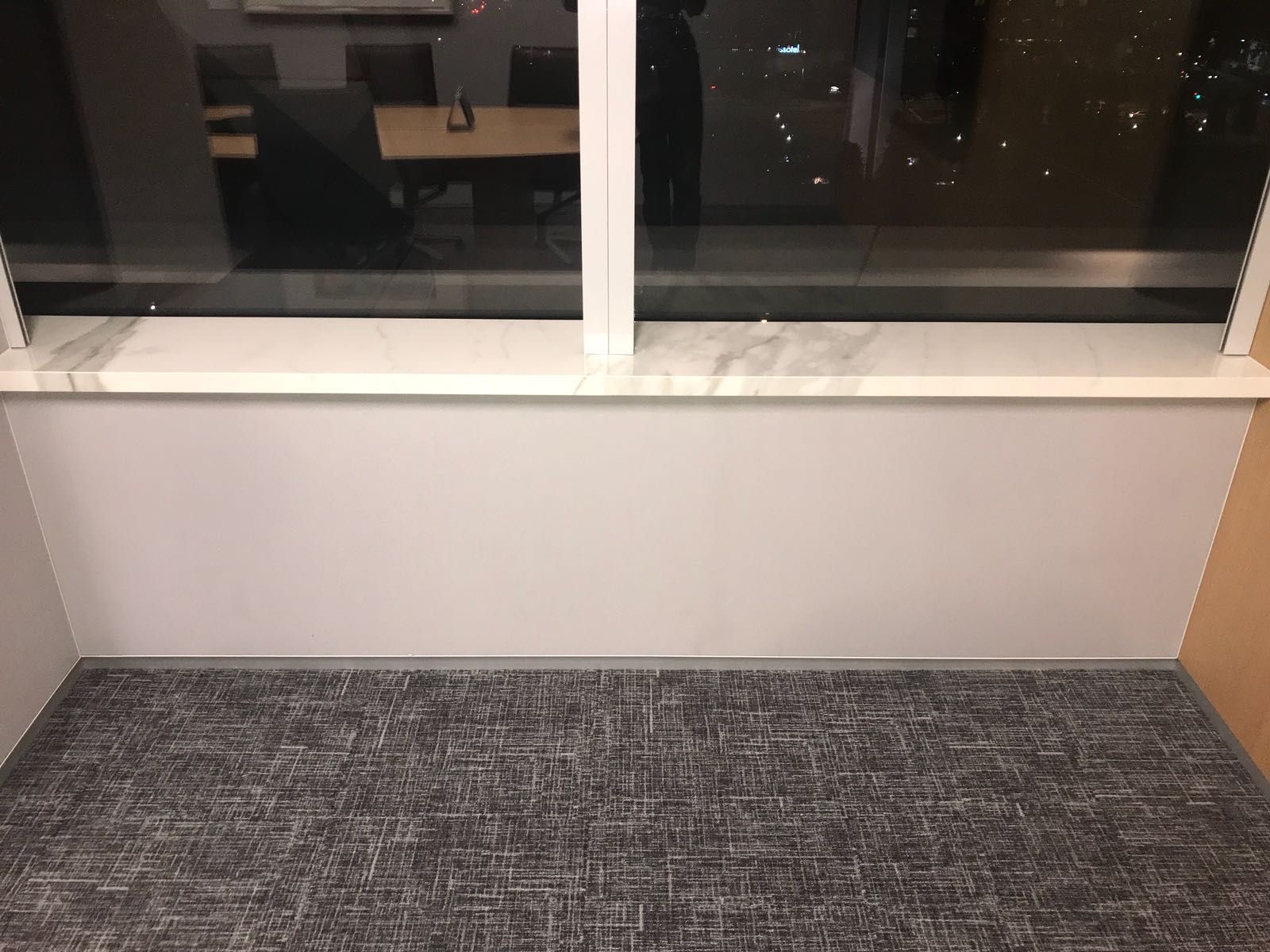 New carpet supplied and fitted in a Singapore office