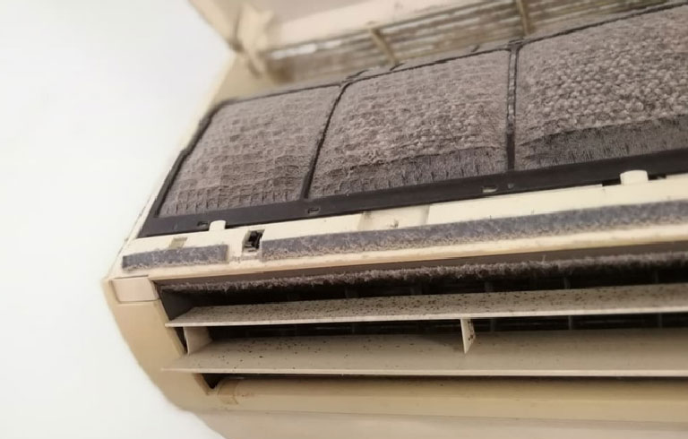 Stale or foul smells from air conditioning systems